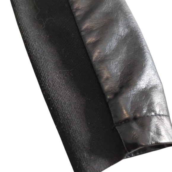 VERO MODA | Black Faux Leather Jacket Size Medium - Picture 5 of 9